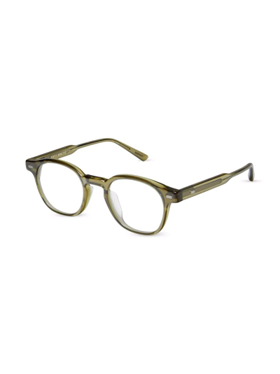 Shop Gentle Monster Eddy A Kc1 Square Glasses In Green