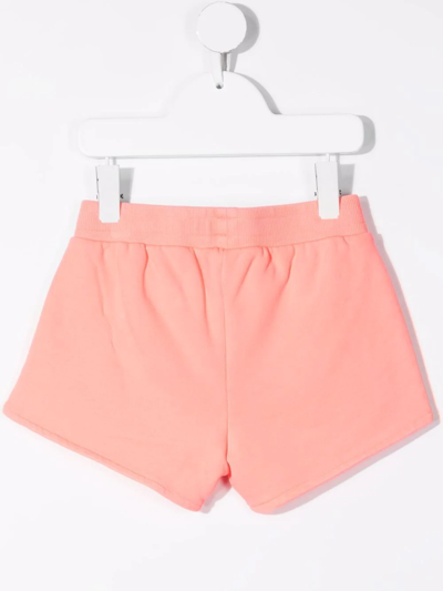 Shop Billieblush Logo-patch Track Shorts In Pink