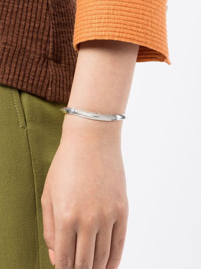 Shop Dower & Hall Curved Nomad Sterling-silver Bangle