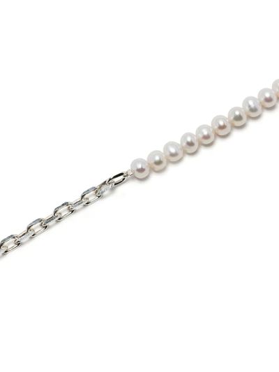 Shop Dower & Hall Luna Keshi Pearl Bracelet In White