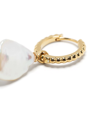 Dower & Hall Dotty Keshi Luna Hoops In Gold