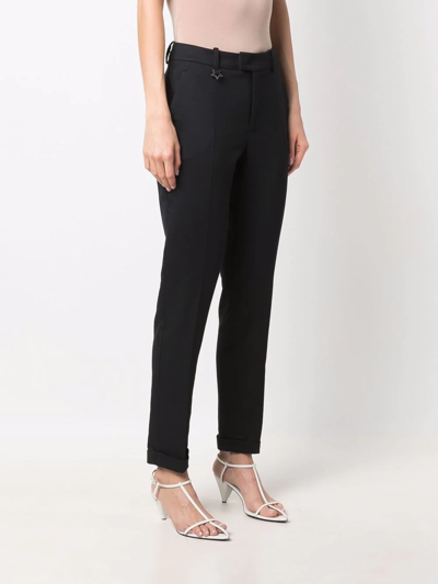Lorena Antoniazzi Mid-rise Tailored Trousers In Black