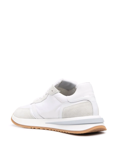 Philippe Model Tropez 2.1 Sneakers With Suede Inserts In White