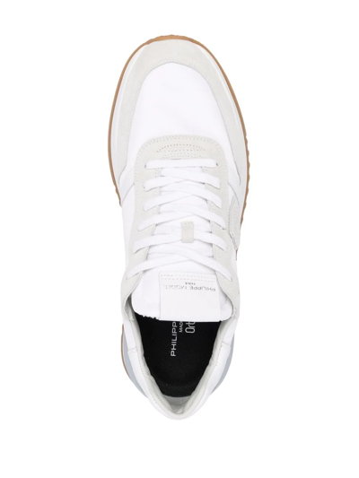 Philippe Model Tropez 2.1 Sneakers With Suede Inserts In White