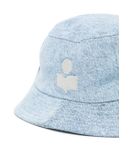 Shop Isabel Marant Haley Bucket Hat In Blue