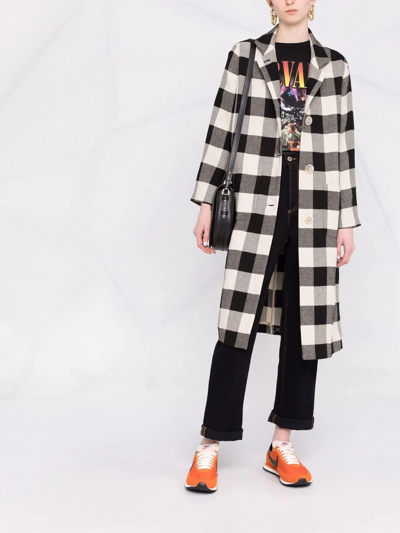 Lorena Antoniazzi Check-pattern Linen Coat In Neutrals