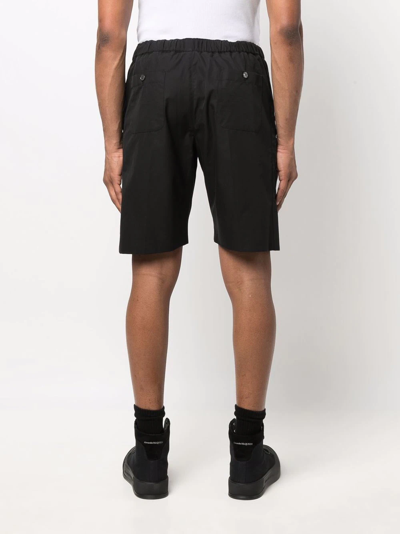 Shop Alexander Mcqueen Cotton Bermuda Shorts In Black