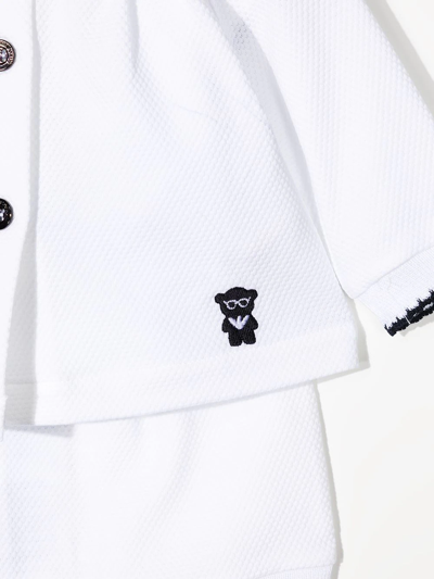 Shop Emporio Armani Logo-embroidered Gift-box Set In White