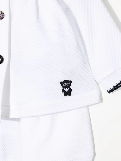 Emporio Armani Logo-embroidered Gift-box Set In White