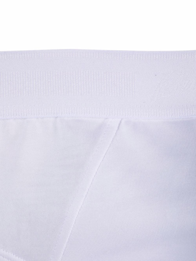 Shop Brioni Elasticated-waistband Briefs In White