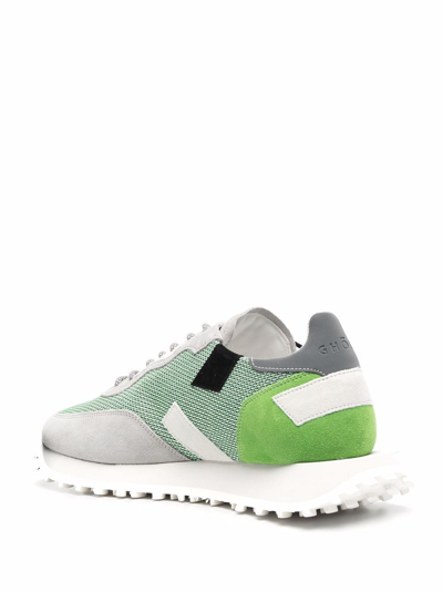 Shop Ghoud Colourblock Low-top Sneakers In Green