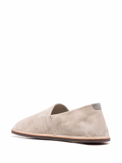 Brunello Cucinelli Beige Round Toe Loafers