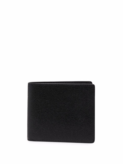 Shop Maison Margiela Four-stitch Leather Card Holder In Black