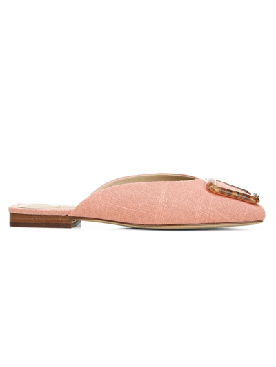 Shop Sam Edelman Lavina Buckle Mules In Canyon Clay