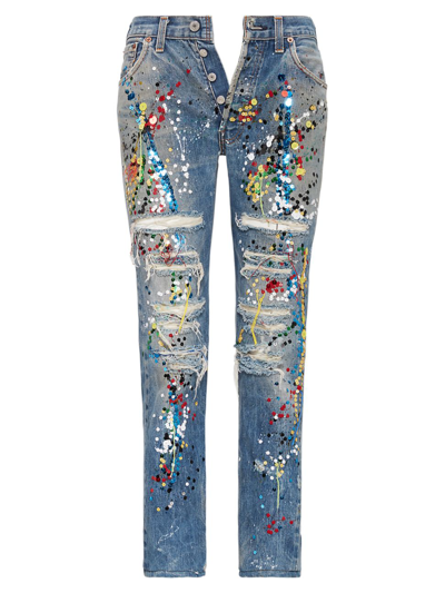 Shop Ralph Lauren Embellished 320 Boyfriend Jeans In Jackson Indigo
