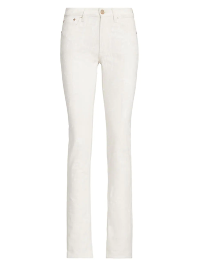 Shop Ralph Lauren Women's Matchstick 160 Skinny Jeans In White Splatter Paint