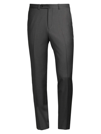 Shop Ted Baker Men's Wool Trouser Pants In Mid Grey