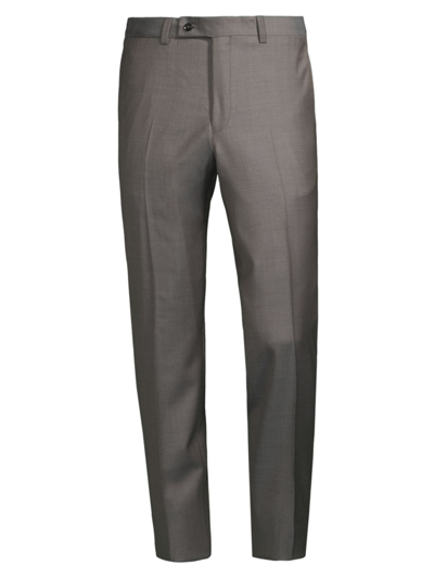 Shop Ted Baker Men's Wool Trouser Pants In Taupe