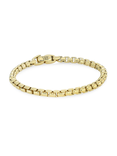 Shop David Yurman Men's Box Chain 18k Gold Bracelet
