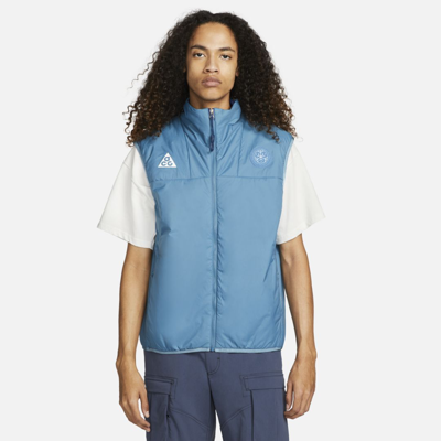 Nike Men's Therma-fit Acg "rope De Dope" Packable Insulated Vest In Blue |  ModeSens
