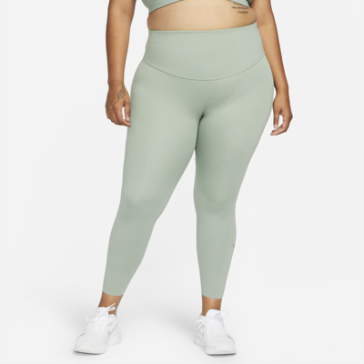 Shop Nike Women's One Luxe Mid-rise 7/8 Leggings (plus Size) In Green