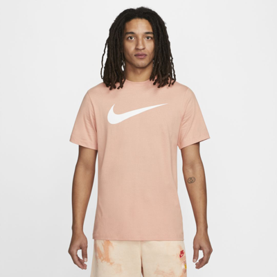 Shop Nike Sportswear Swoosh Men's T-shirt In Light Madder Root,white