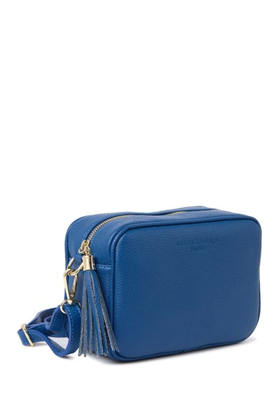 Shop Maison Heritage Gaby Leather Crossbody Bag In Electric Blue