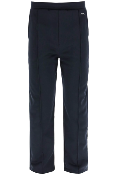 Shop Apc Hector Sports Trousers In Blue