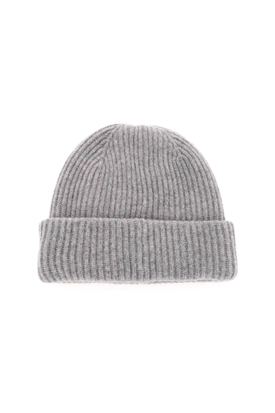 Shop Apc Chinese New Year Wool Beanie Hat In Grey