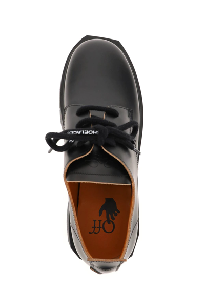 Shop Off-white Sponge Sole Leather Derby Shoes In Black
