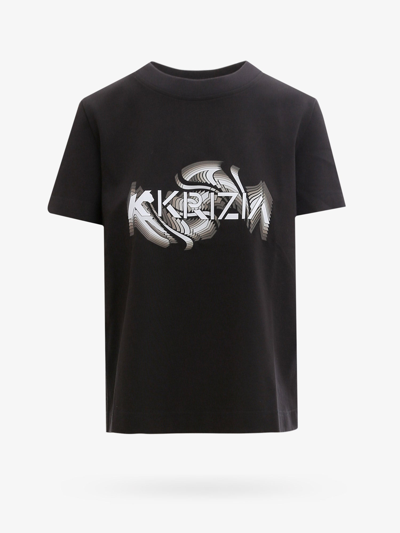 Shop K Krizia T-shirt In Black