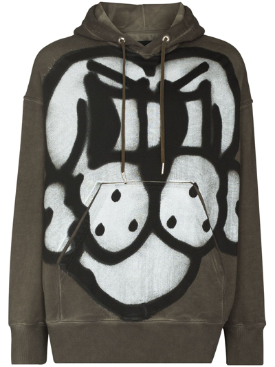 Shop Givenchy X Chito Dog Spray-effect Hoodie In Green