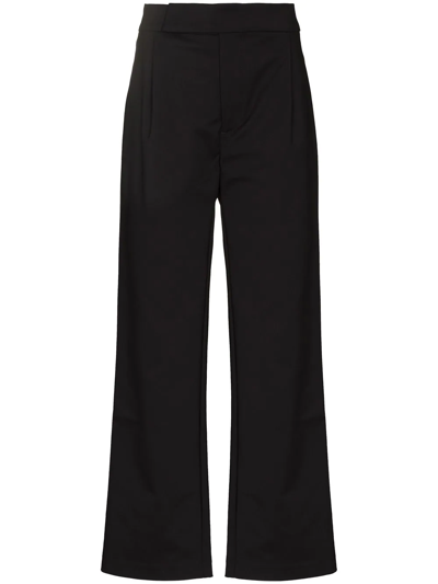 Shop Sir Marco Wide-leg Tailored Trousers In Black