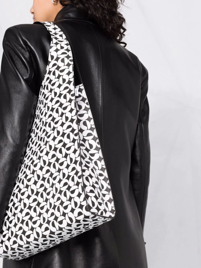 Shop Coperni Logo-print Structure Tote Bag In Black