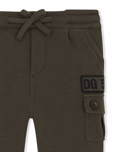 Dolce & Gabbana Drawstring-waist Trousers In Green