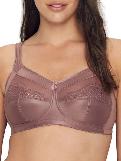 Shop Amoena Isadora Wire-free Bra In Rose Taupe,blue