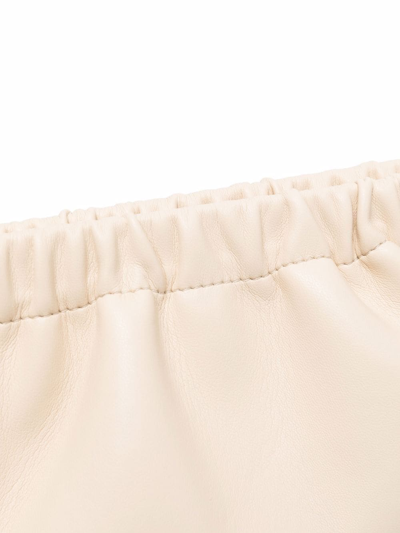 Nanushka Gathered-trim Clutch Bag In Neutrals