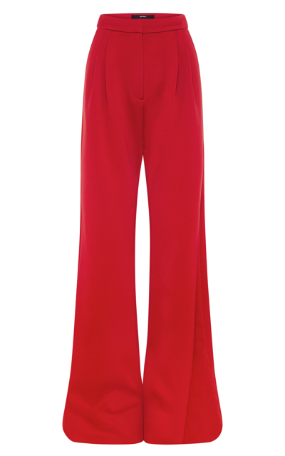 Shop Alex Perry Women's Patton Satin-crepe Wide-leg Pants In Red