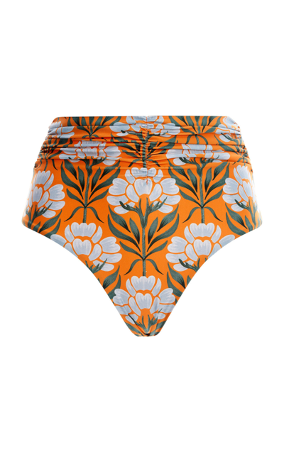 Shop Agua By Agua Bendita Women's Vaiven Semilla Otoño Bikini Bottom In Orange
