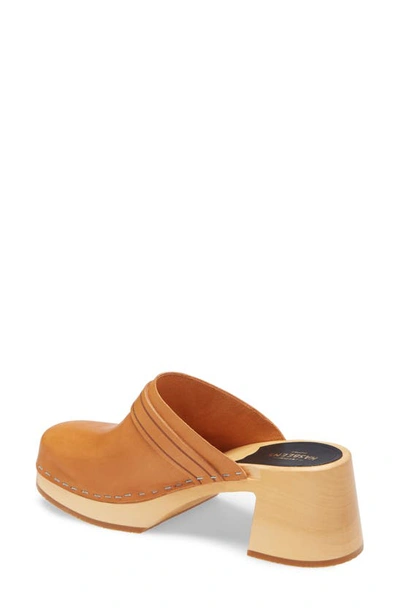 Shop Swedish Hasbeens Dagny Clog In Nature Leather