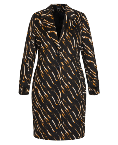 Shop City Chic Trendy Plus Size Animal Lust Coat