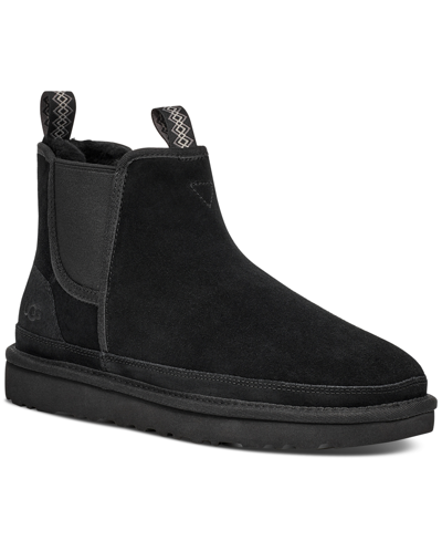 Shop Ugg Men's Neumel Suede Chelsea Boots In Black