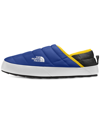 Shop The North Face Men's Thermoball Traction Mule V Slippers Men's Shoes In Tnf Blue/tnf Black