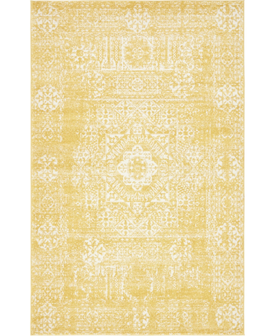 Shop Bayshore Home Closeout!  Wisdom Wis3 5' X 8' Area Rug In Yellow