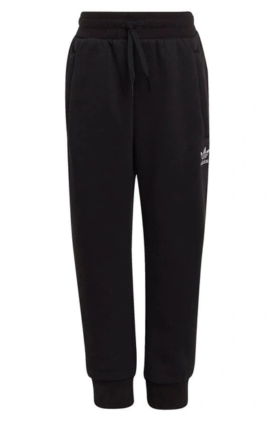 Shop Adidas Originals Kids' Adicolor Fleece Sweat Suit In Black