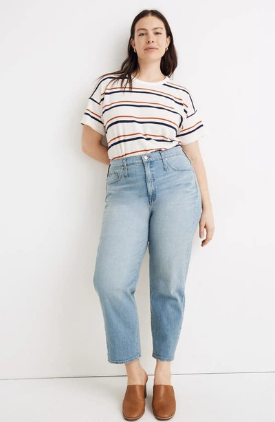Shop Madewell Classic Crop Straight Jeans In Meadowland