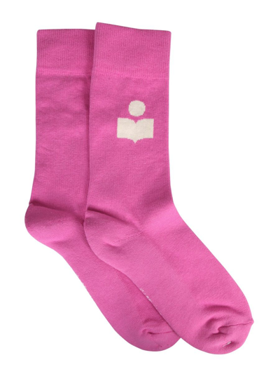 Shop Isabel Marant Women's Pink Other Materials Socks