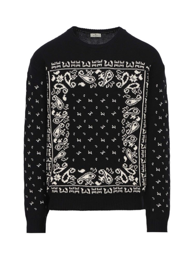 Shop Etro Men's Black Other Materials Sweater