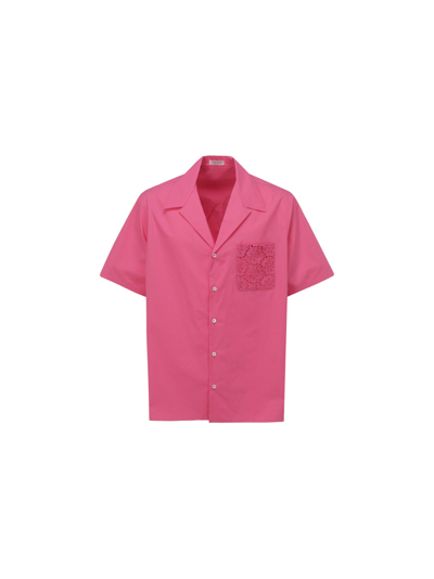 Shop Valentino Men's Pink Other Materials Shirt