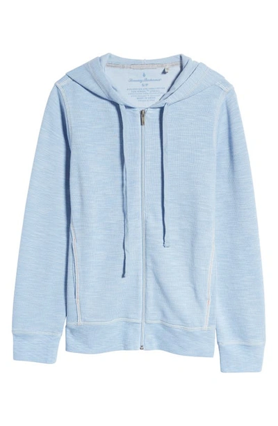 Tommy Bahama Tobago Bay Cotton Blend Zip-up Hoodie In Light Sky